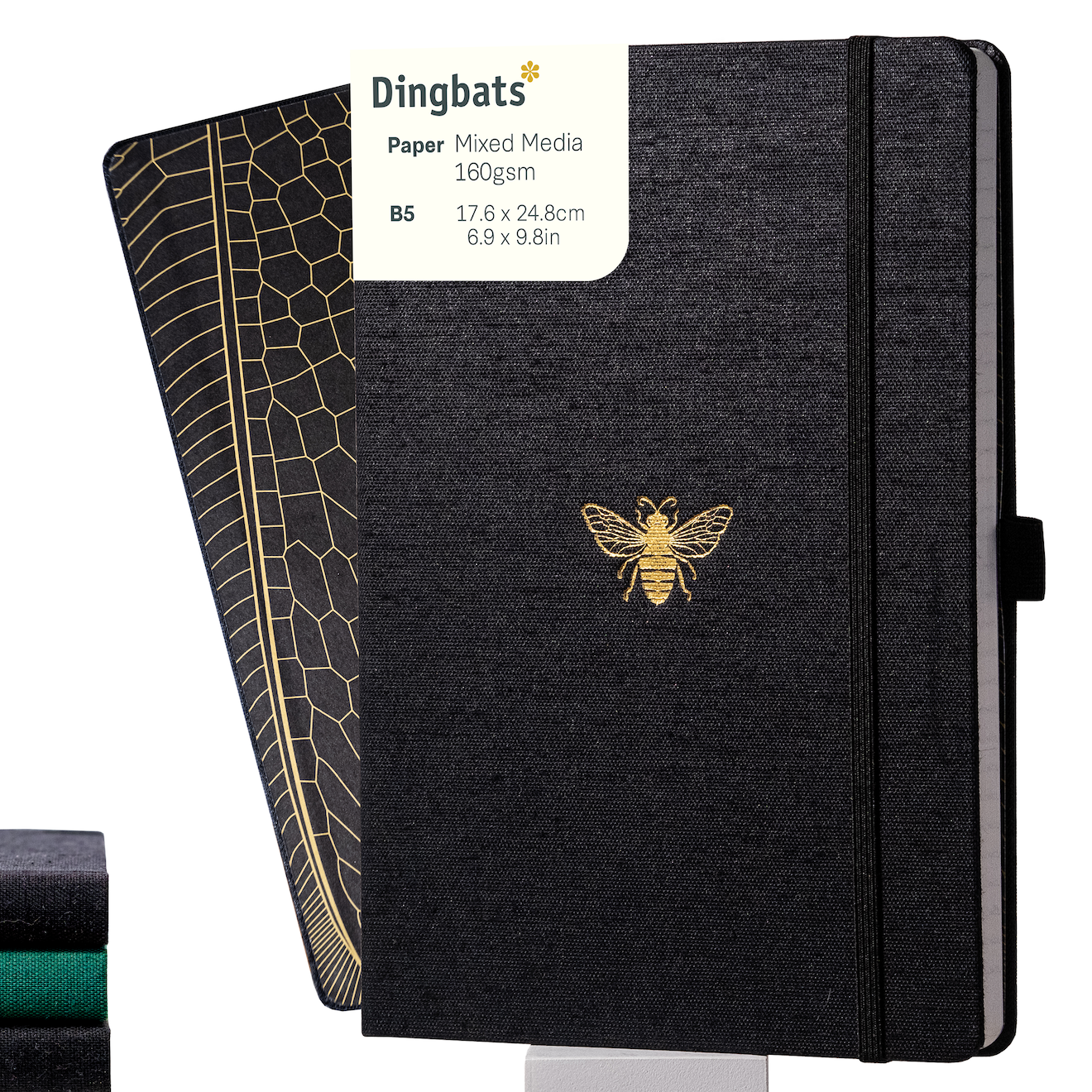 Black & Gold Bee B5 (17.6 x 24.8 cm)