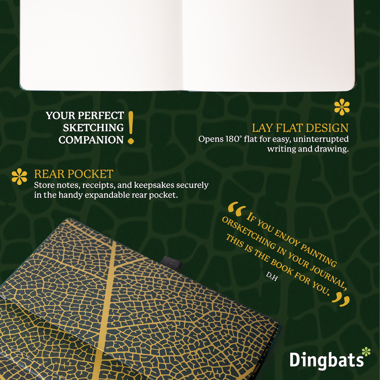Green & Gold Beetle B5 (17.6 x 24.8 cm) with Gift Box