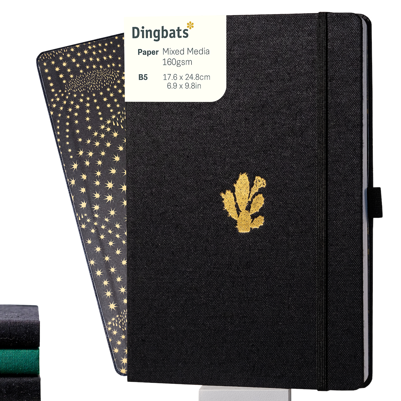 Black & Gold Cactus B5 (17.6 x 24.8 cm)