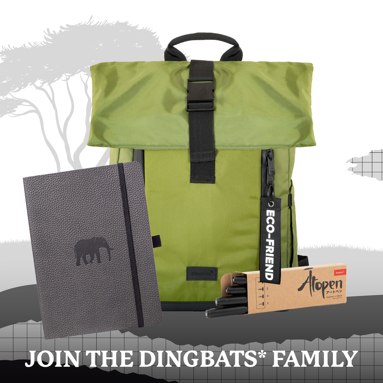 Grey Elephant A5+ (15.5 x 21.5 cm)