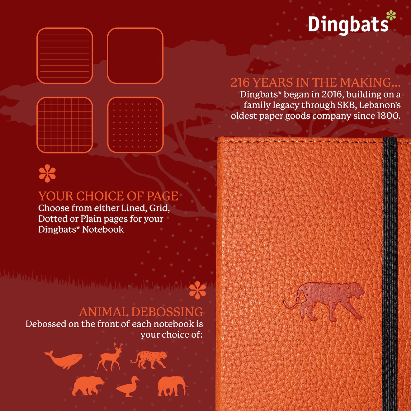 Orange Tiger A6 (9.5 x 14.5 cm)