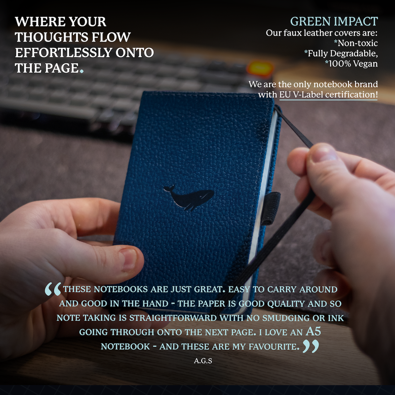 Blue Whale A6 (9.5 x 14.5 cm)