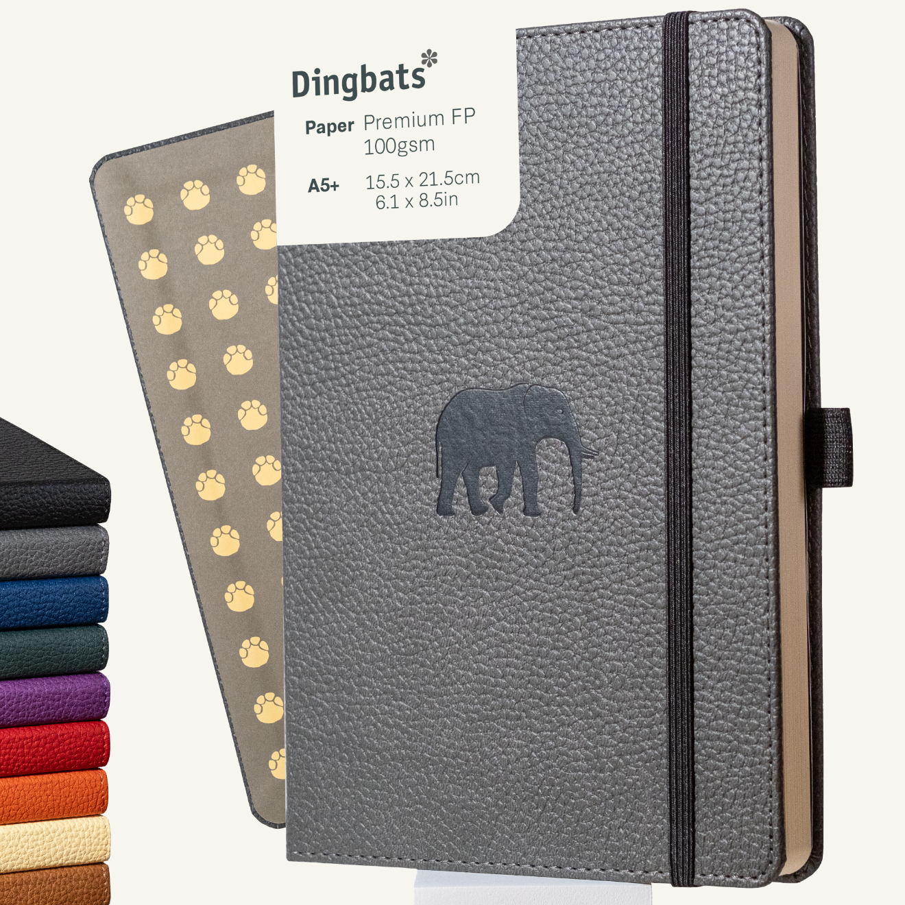 Grey Elephant A5+ (15.5 x 21.5 cm)